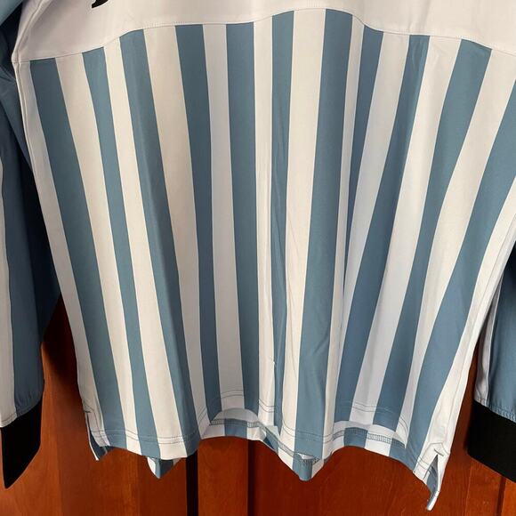 Bogey Boys Polo Shirt Striped Long Sleeve Golf Size Medium NEW - Picture 3 of 7